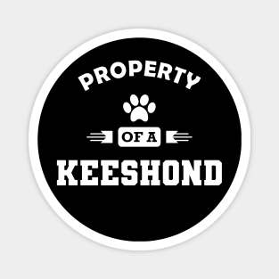 Keeshond dog - Property of a keeshond Magnet